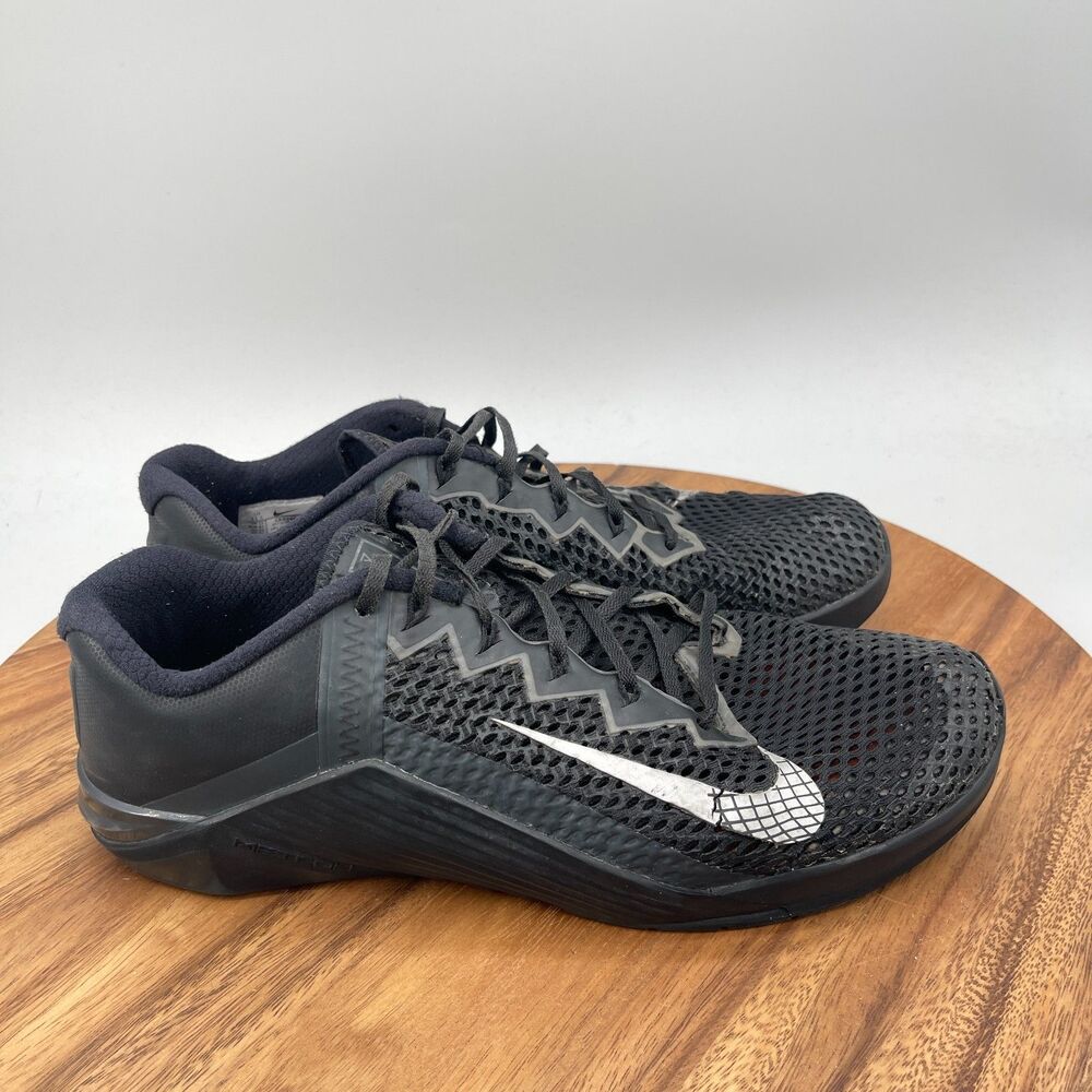 Nike Metcon 6 Shoes Mens Size 11.5 Black Running Workout Lifting Gym Sneakers